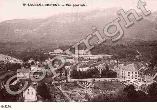 Ville de SAINTLAURENTDUPONT, carte postale ancienne