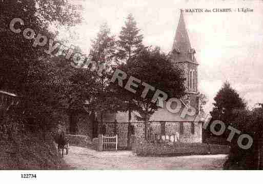 Ville de SAINTMARTINDESCHAMPS, carte postale ancienne