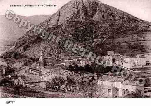 Ville de SEDERON, carte postale ancienne