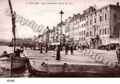 Ville de TOULON, carte postale ancienne