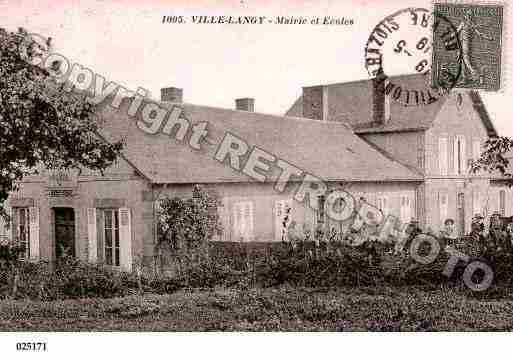 Ville de VILLELANGY, carte postale ancienne