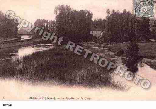 Ville de ACCOLAY, carte postale ancienne