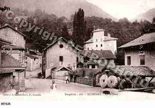 Ville de ALLEVARD, carte postale ancienne