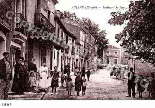 Ville de ANIANE, carte postale ancienne