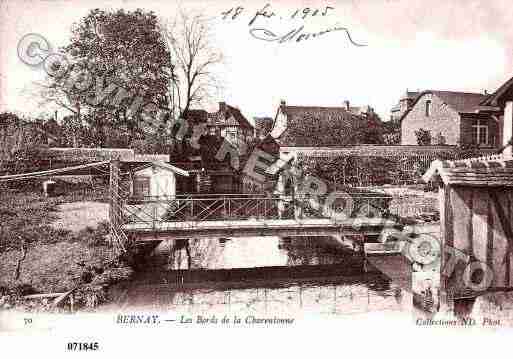 Ville de BERNAY, carte postale ancienne