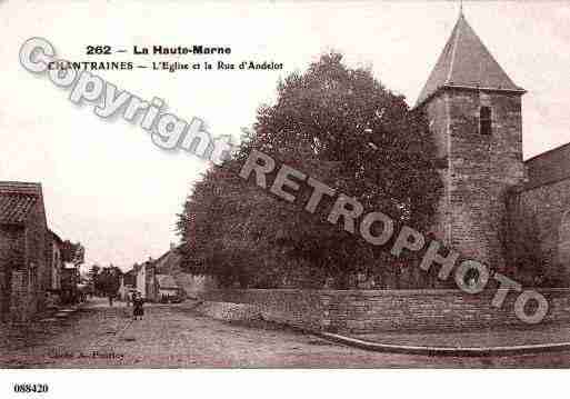 Ville de CHANTRAINES, carte postale ancienne