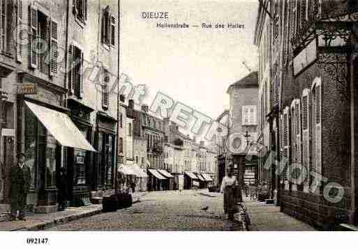 Ville de DIEUZE, carte postale ancienne