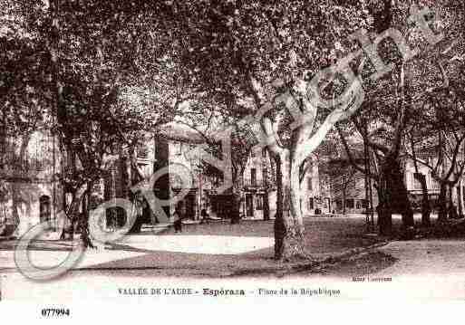 Ville de ESPERAZA, carte postale ancienne