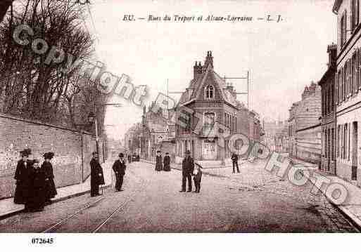 Ville de EU, carte postale ancienne