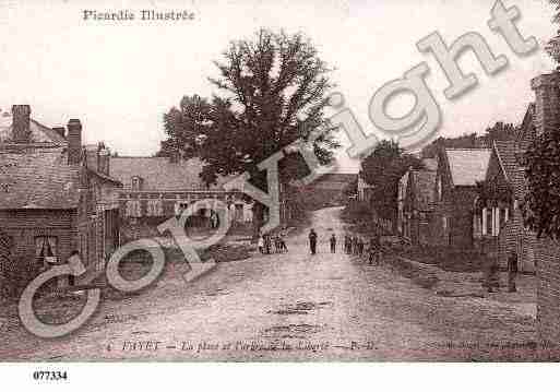 Ville de FAYET, carte postale ancienne