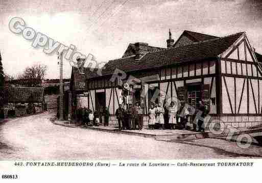 Ville de FONTAINEHEUDEBOURG, carte postale ancienne