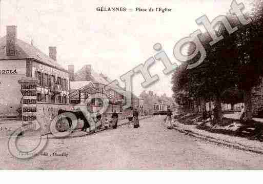 Ville de GELANNES, carte postale ancienne