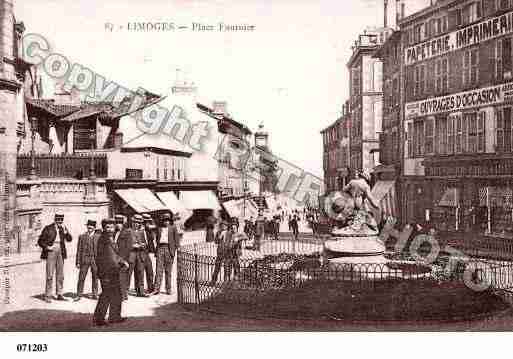 Ville de LIMOGES, carte postale ancienne