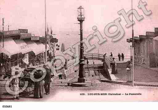 Ville de LUCSURMER, carte postale ancienne