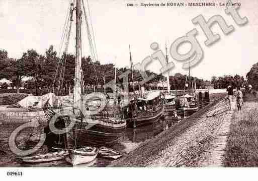 Ville de MESCHERSSURGIRONDE, carte postale ancienne