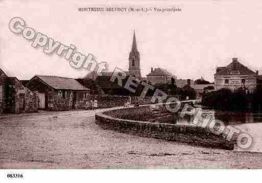 Ville de MONTREUILJUIGNE, carte postale ancienne