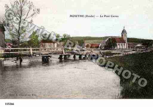 Ville de MOUTHE, carte postale ancienne