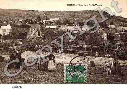 Ville de OGER, carte postale ancienne