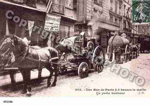 Ville de PARISVECU, carte postale ancienne