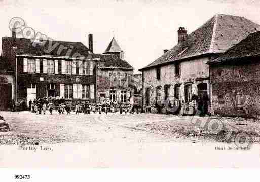 Ville de PONTOY, carte postale ancienne