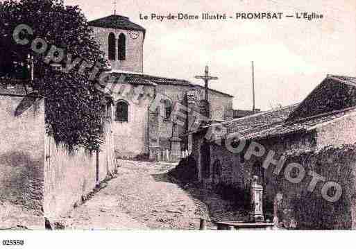 Ville de PROMPSAT, carte postale ancienne