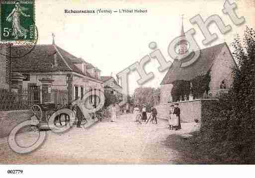 Ville de REBOURSEAUX, carte postale ancienne