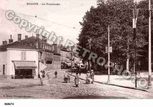 Ville de ROANNE, carte postale ancienne