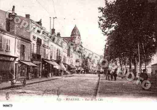 Ville de ROANNE, carte postale ancienne