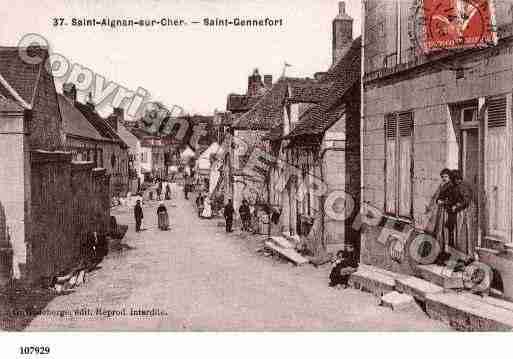 Ville de SAINTAIGNAN, carte postale ancienne