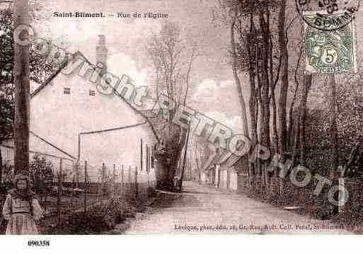 Ville de SAINTBLIMONT, carte postale ancienne