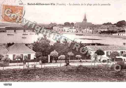 Ville de SAINTGILLESCROIXDEVIE, carte postale ancienne