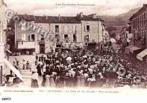 Ville de SAINTGIRONS, carte postale ancienne