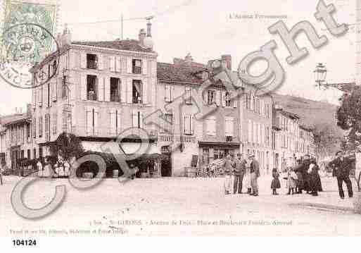 Ville de SAINTGIRONS, carte postale ancienne