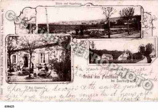 Ville de SARREBOURG, carte postale ancienne