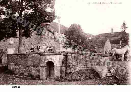 Ville de SAULLES, carte postale ancienne