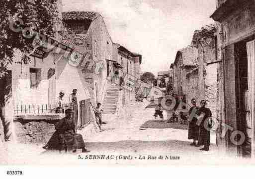 Ville de SERNHAC, carte postale ancienne