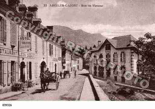 Ville de ARGELESGAZOST, carte postale ancienne