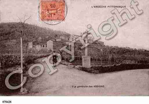 Ville de ASSIONS(LES), carte postale ancienne