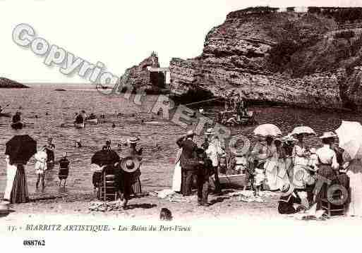 Ville de BIARRITZ, carte postale ancienne