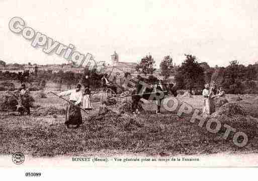 Ville de BONNET, carte postale ancienne