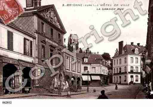 Ville de BRIONNE, carte postale ancienne