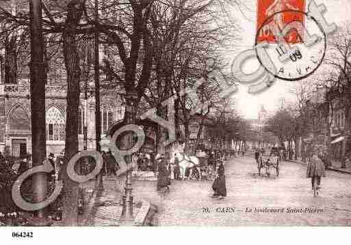 Ville de CAEN, carte postale ancienne