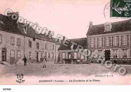 Ville de DIXMONT, carte postale ancienne