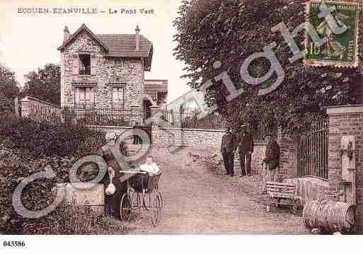 Ville de ECOUEN, carte postale ancienne