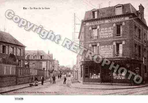 Ville de EU, carte postale ancienne