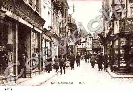 Ville de EU, carte postale ancienne