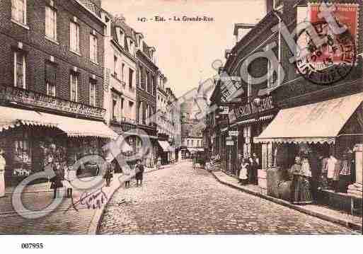 Ville de EU, carte postale ancienne