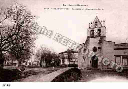 Ville de GRATENTOUR, carte postale ancienne