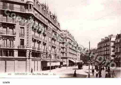 Ville de GRENOBLE, carte postale ancienne