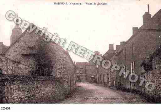 Ville de HAMBERS, carte postale ancienne